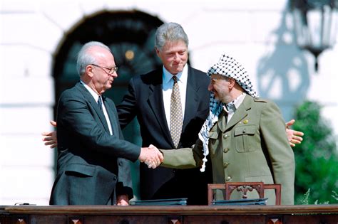 The accords&39; signing brought in a brief period of optimism, symbolised by the image of Palestinian leader Yasser Arafat and Israeli Prime Minister Yitzhak Rabin, watched over by U. . Oslo accords figure nyt
